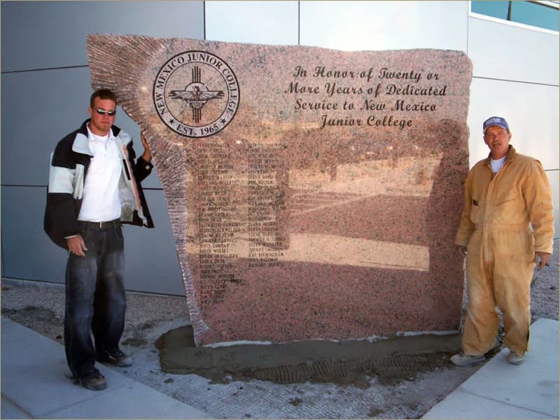 Custom granite memorial by Sadler & Son Monument Works, CM 04