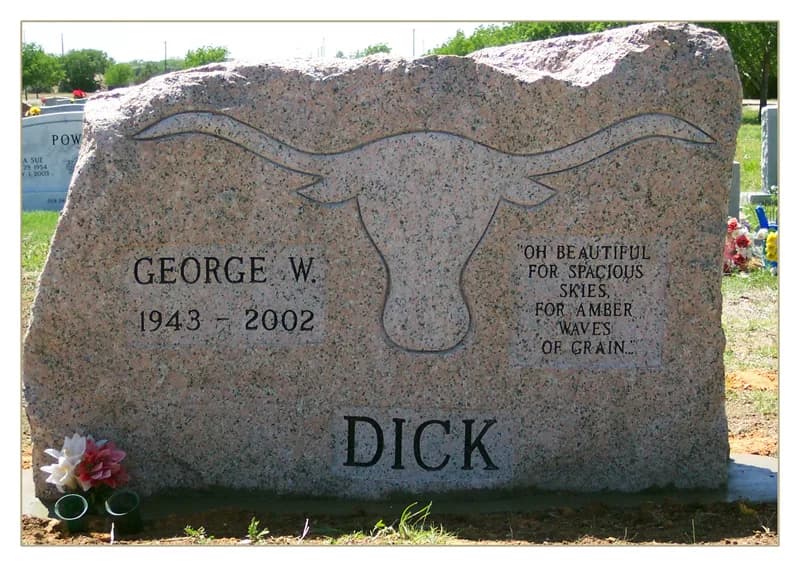 Custom granite memorial by Sadler & Son Monument Works, CM 63