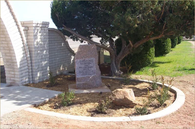 Custom granite memorial by Sadler & Son Monument Works, CM 64
