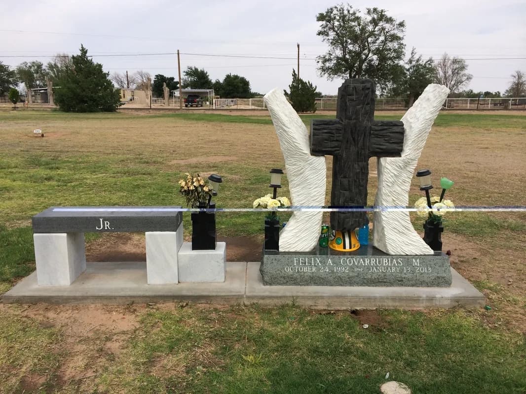 Custom granite memorial by Sadler & Son Monument Works, CM 16