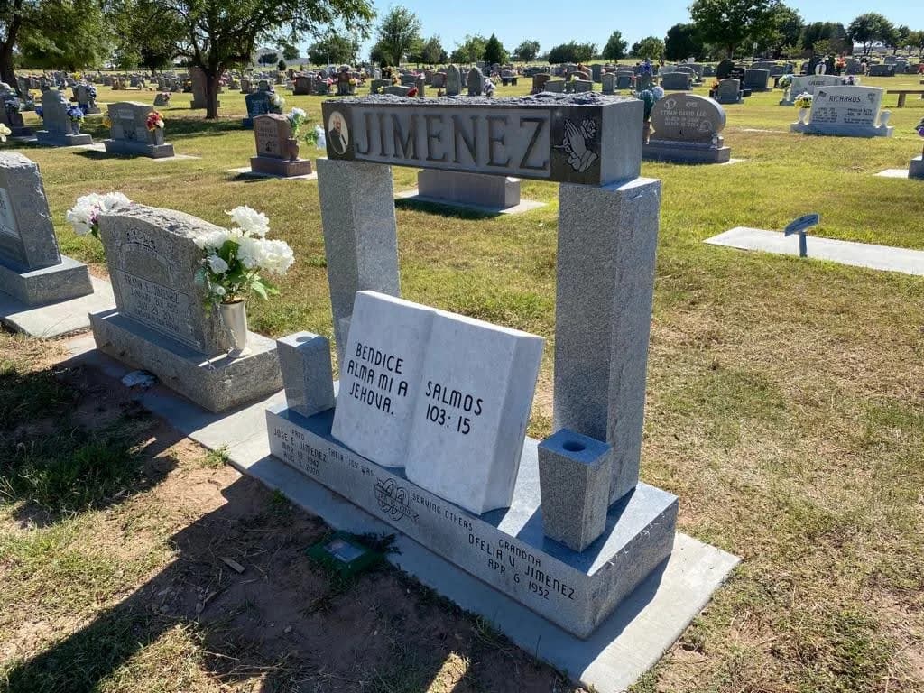 Custom granite memorial by Sadler & Son Monument Works, CM 21