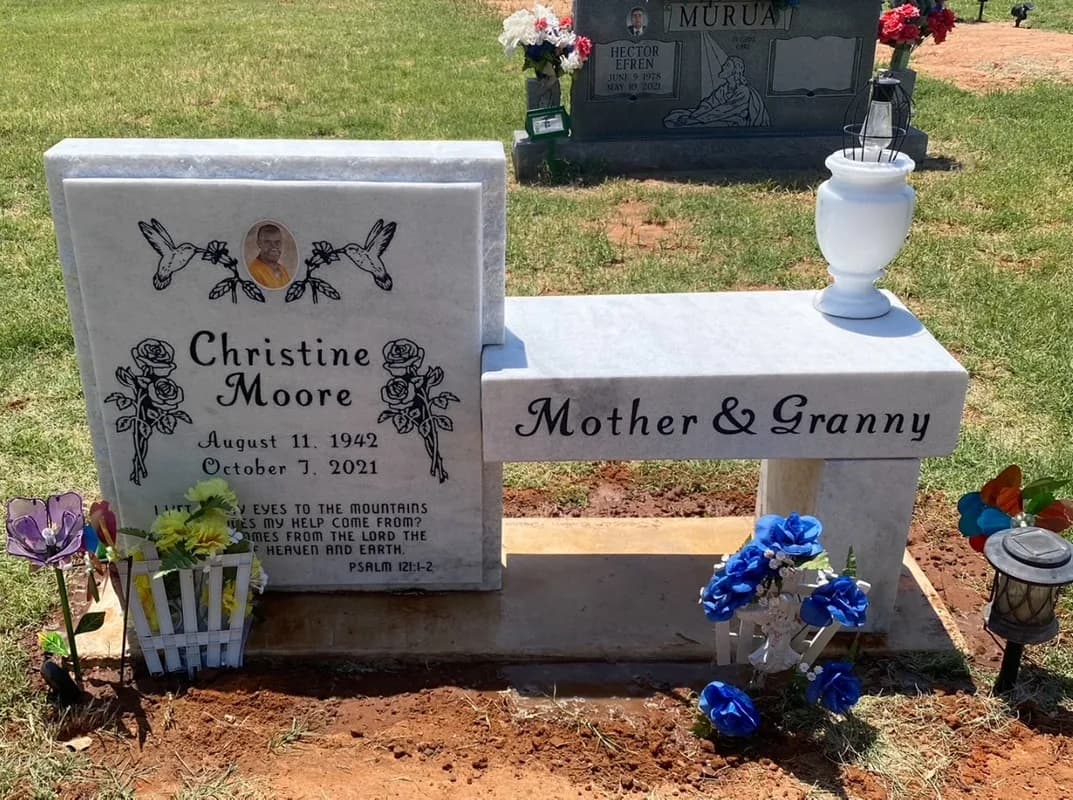 Custom granite memorial by Sadler & Son Monument Works, CM 31