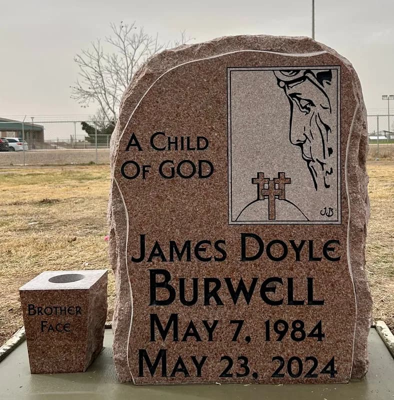 Custom granite memorial by Sadler & Son Monument Works, CM 73