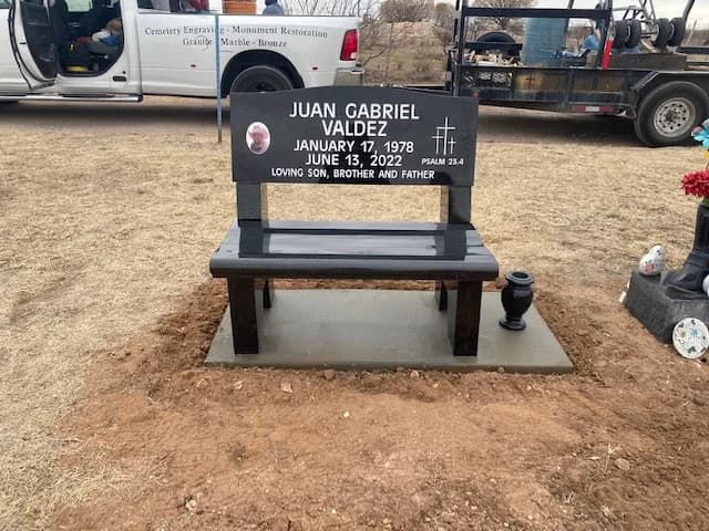 Custom granite memorial by Sadler & Son Monument Works, CM 43