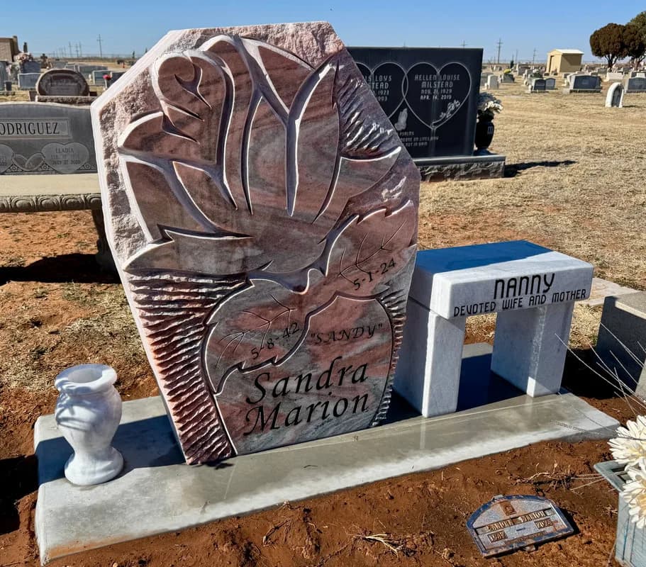 Custom granite memorial by Sadler & Son Monument Works, CM 46