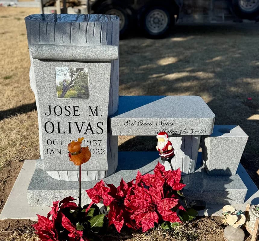 Custom granite memorial by Sadler & Son Monument Works, CM 50