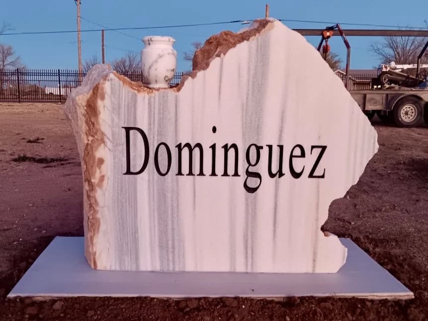 Custom granite memorial by Sadler & Son Monument Works, CM 85