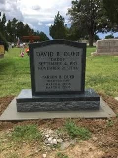 Double Upright granite memorial by Sadler & Son Monument Works, DU 23