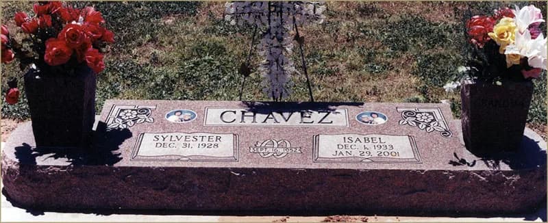 Flat/Beveled granite memorial by Sadler & Son Monument Works, FB 06