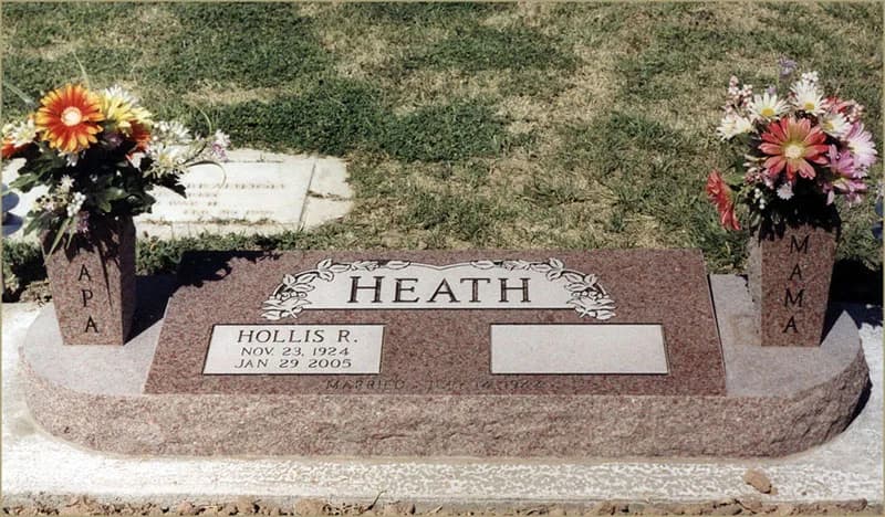 Flat/Beveled granite memorial by Sadler & Son Monument Works, FB 08