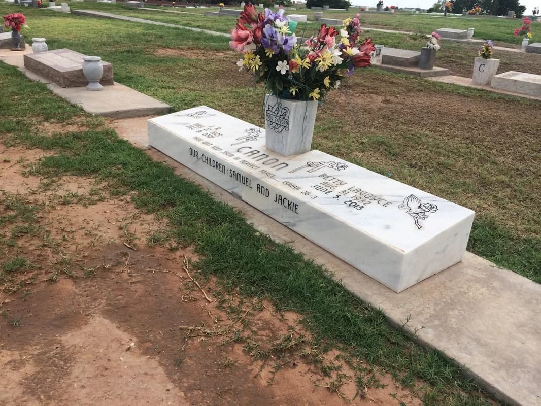 Flat/Beveled granite memorial by Sadler & Son Monument Works, FB 10