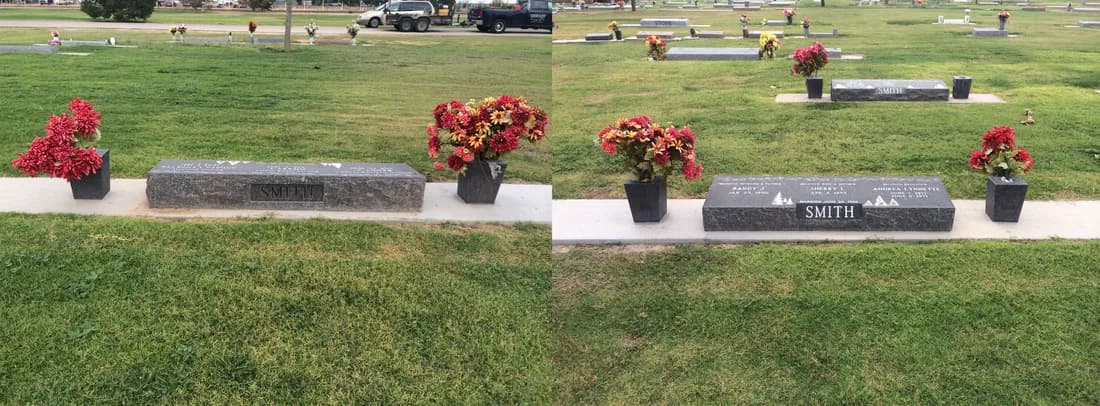 Flat/Beveled granite memorial by Sadler & Son Monument Works, FB 16