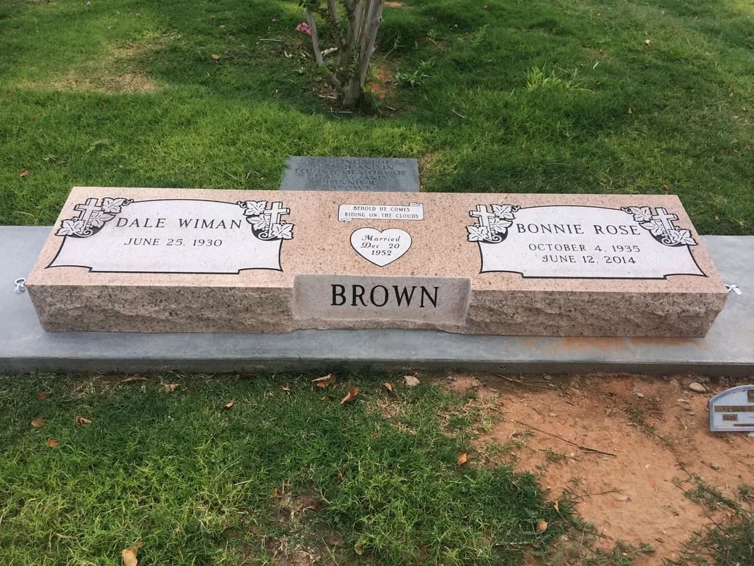 Flat/Beveled granite memorial by Sadler & Son Monument Works, FB 18