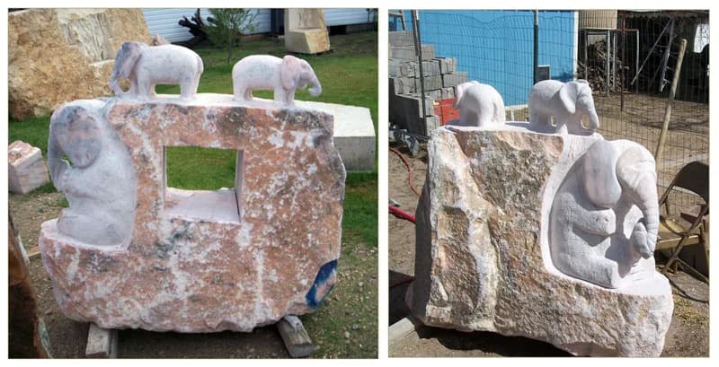 Sculptures granite memorial by Sadler & Son Monument Works, SC 32