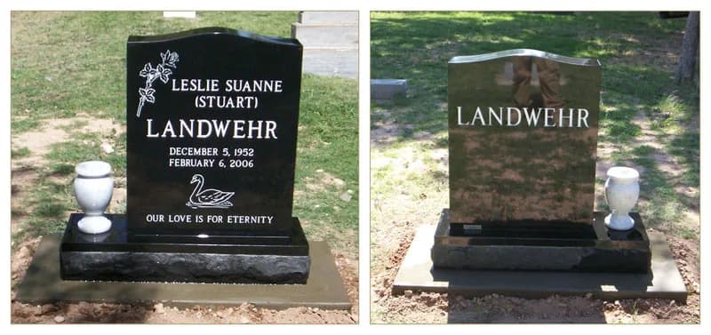 Single Upright granite memorial by Sadler & Son Monument Works, SU 05