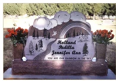 Single Upright granite memorial by Sadler & Son Monument Works, SU 07