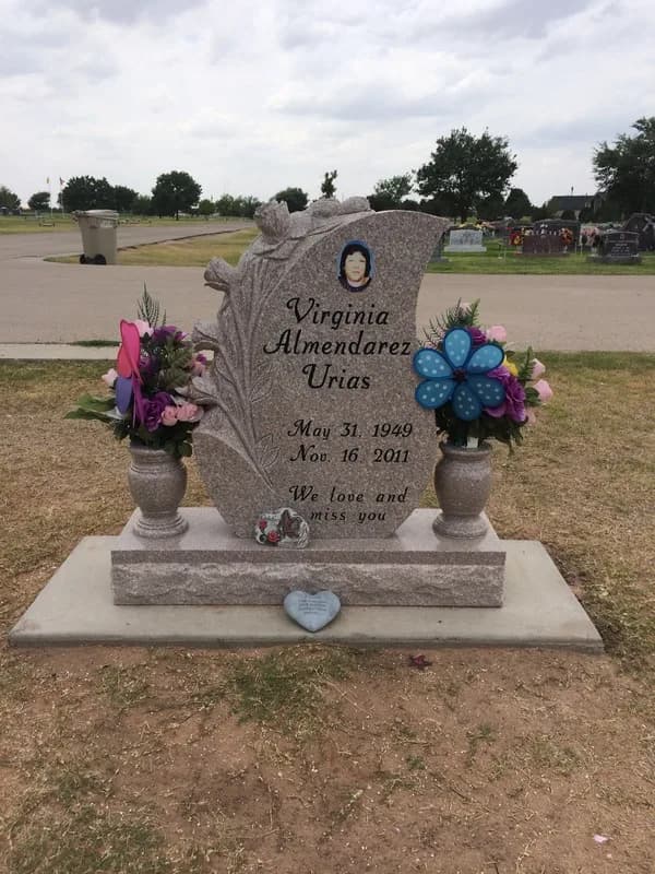 Single Upright granite memorial by Sadler & Son Monument Works, SU 11
