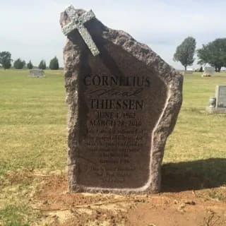 Single Upright granite memorial by Sadler & Son Monument Works, SU 35