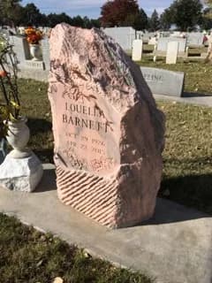 Single Upright granite memorial by Sadler & Son Monument Works, SU 37
