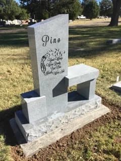 Single Upright granite memorial by Sadler & Son Monument Works, SU 39