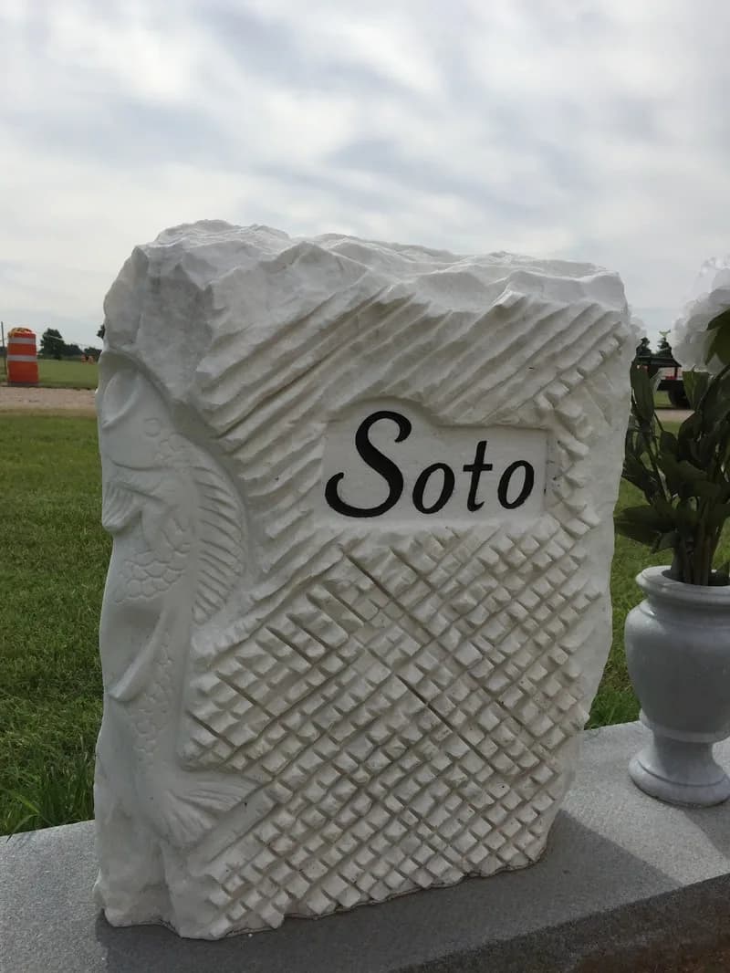 Single Upright granite memorial by Sadler & Son Monument Works, SU 81