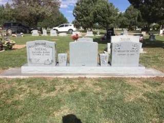 Triple Upright granite memorial by Sadler & Son Monument Works, TU 06