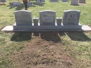 Triple Upright granite memorial by Sadler & Son Monument Works, TU 07