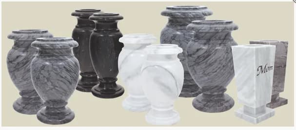 Vases granite memorial by Sadler & Son Monument Works, VA 03