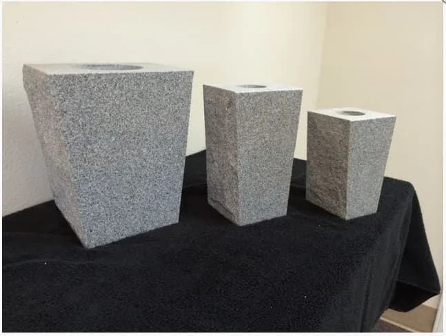 Vases granite memorial by Sadler & Son Monument Works, VA 06