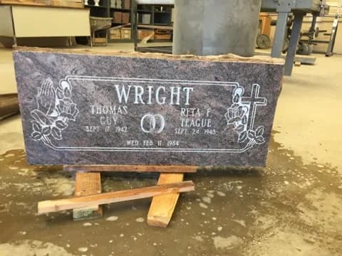 Monument after new paint is added